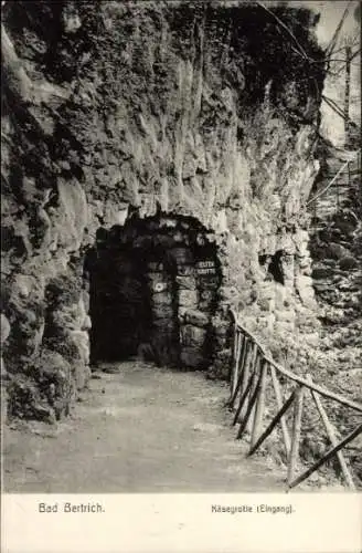 Ak Bad Bertrich an der Mosel Eifel, Käsegrotte, Eingang