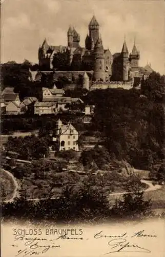 Ak Braunfels an der Lahn, Schloss Braunfels