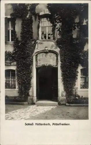 Ak Hüttenbach Simmelsdorf in Mittelfranken, Schloss Hüttenbach