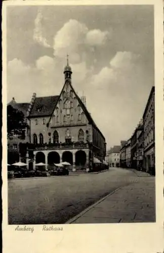 Ak Amberg in der Oberpfalz Bayern, Rathaus