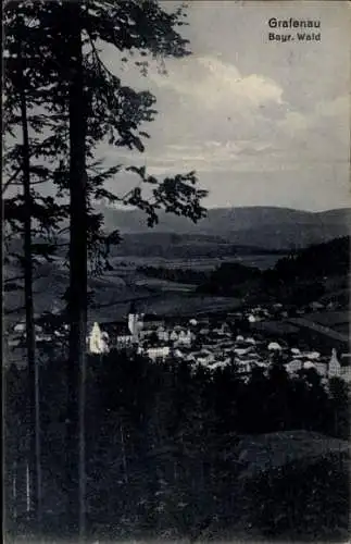 Ak Grafenau im Bayerischen Wald, Totalansicht