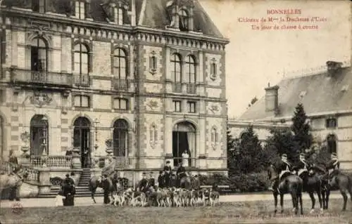 Ak Bonnelles-Yvelines, Château, ein Jagdtag