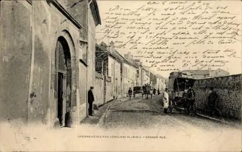 Ak Chennevières Conflans Sainte Honorine Yvelines, Grande Rue