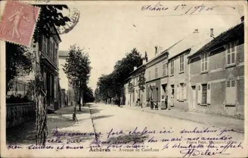 Ak Achères Yvelines, Avenue de Conflans