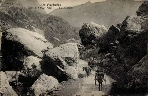 Ak Gavarnie Hautes Pyrénées, Le Chaos