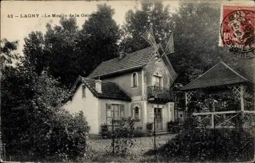 Ak Lagny Seine et Marne, Moulin de la Galette