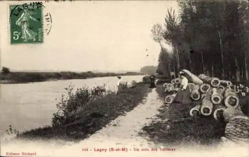 Ak Lagny Seine et Marne, eine Ecke von Vallieres