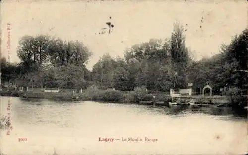 Ak Lagny Seine et Marne, Moulin Rouge