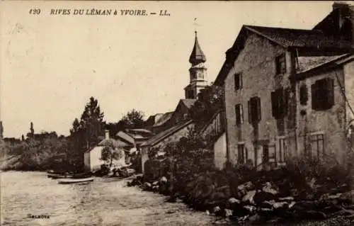 Ak Yvoire Haute Savoie, Rives du Leman