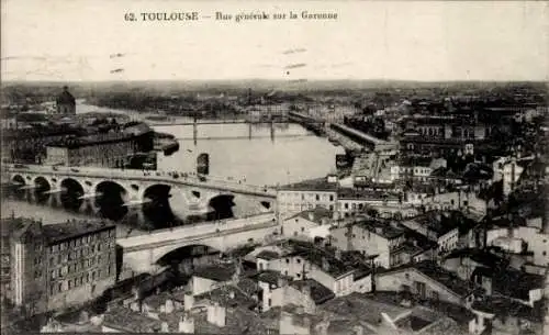 Ak Toulouse Haute Garonne, Rue generale sur la Garonne