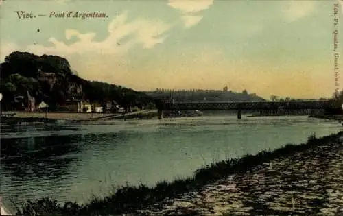 Ak Visé Wallonie Liège, Pont d’Argenteau