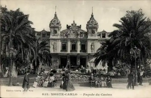 Ak Monte-Carlo Monaco, Fassade des Casinos