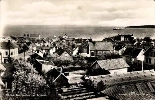 Ak Horten Norwegen, Bebyggelsen ved Bryggen