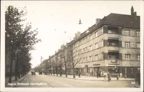 Foto Ak Berlin Steglitz, Birkbusch Ecke Haydnstraße, Geschäft