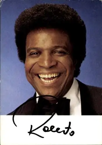 Ak Schauspieler Roberto Blanco, Portrait, Autogramm, Sänger, Hörzu