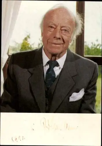 Ak Schauspieler Heinz Rühmann, Portrait, Autogramm