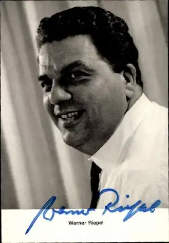 Ak Schauspieler Werner Riepel, Portrait, Autogramm