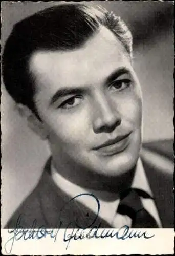 Ak Schauspieler Gerhard Riedmann, Portrait, Autogramm