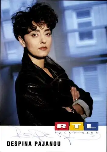 Ak Schauspielerin Despina Pajanou, Portrait, Autogramm, RTL