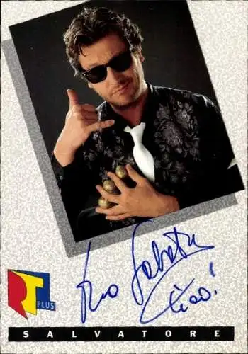 Ak Schauspieler Salvatore, Portrait, Autogramm, RTL Plus