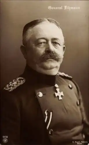 Ak General der Infanterie Karl Litzmann, Portrait, Uniform, Pour le Merite Orden