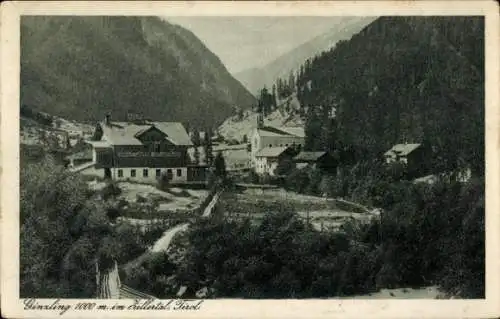 Ak Ginzling in Tirol, Teilansicht, Zillertal