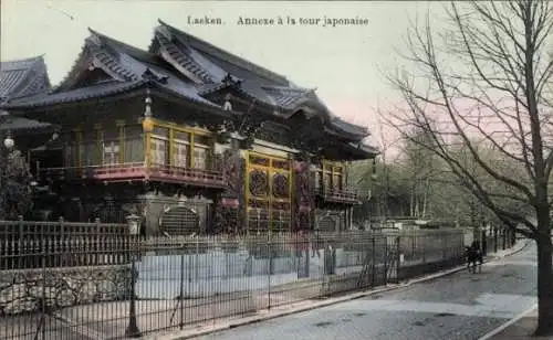 Ak Laeken Brüssel Brüssel, Anbau an den japanischen Turm