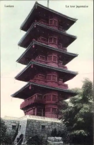 Ak Laeken Brüssel Brüssel, Japanischer Turm