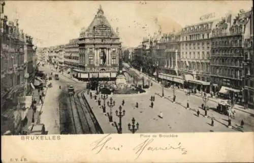 Ak Brüssel Brüssel, Place de Brouckere