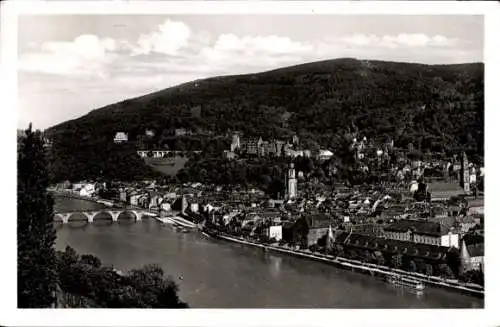 Ak Heidelberg am Neckar, Teilansicht, Blick vom Philosophengärtchen