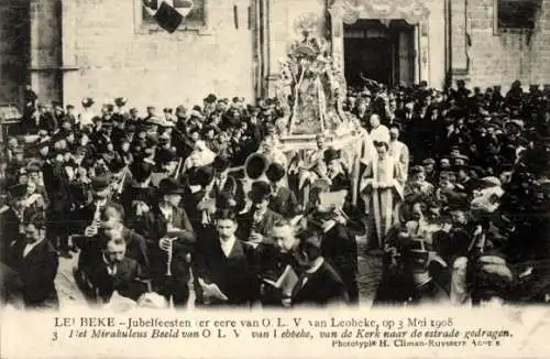 Ak Lebbeke Ostflandern Belgien, Jubelfeesten ter eere van O. L. V. van Lebbeke, 3. Mai 1908