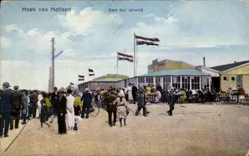 Ak Hoek van Holland Rotterdam Südholland Niederlande, am Strand