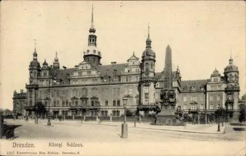 Ak Dresden Altstadt, Königliches Schloss