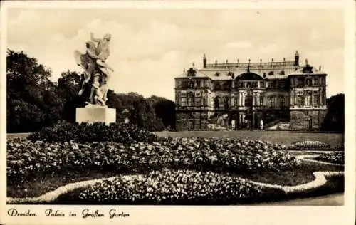 Ak Dresden Altstadt, Großer Garten, Palais