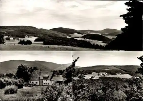 Ak Bontkirchen Brilon im Sauerland, Gasthof Pension Waldesruh, Panorama