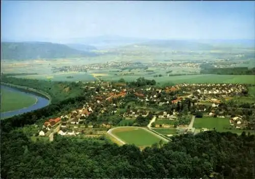 Ak Fürstenberg an der Weser, Gesamtansicht, Luftbild