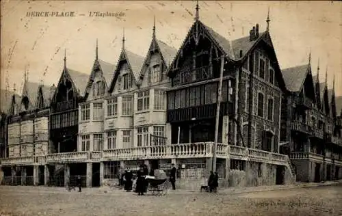 Ak Berck Plage Pas de Calais, Esplanade