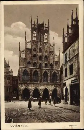 Ak Münster in Westfalen, Rathaus