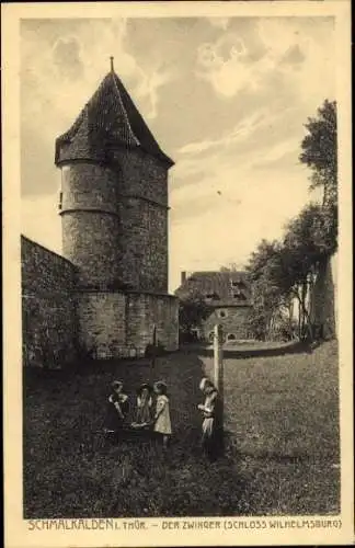 Ak Schmalkalden in Thüringen, Schloss Wilhelmsburg, Zwinger