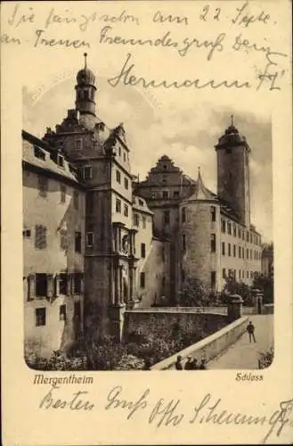 Ak Bad Mergentheim in Tauberfranken, Schloss