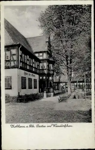 Ak Koblenz am Rhein, Weindörfchen