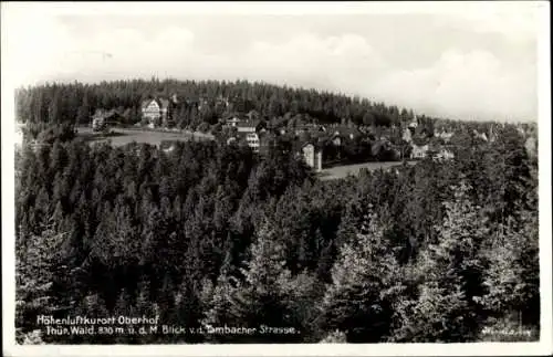 Ak Oberhof im Thüringer Wald, Panorama, Blick von der Bambacher Straße