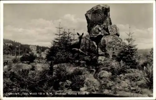 Ak Oberhof im Thüringer Wald, Denkmal Herzog Ernst II.