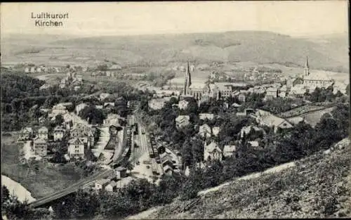 Ak Kirchen an der Sieg, Totalansicht