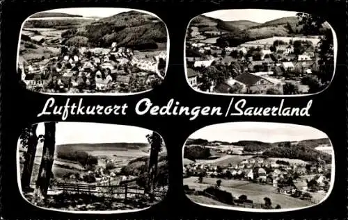 Ak Oedingen Lennestadt im Sauerland, Teilansichten