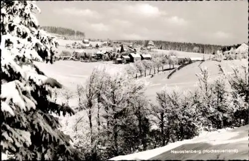 Ak Neuastenberg Winterberg im Sauerland, Panorama, Winter