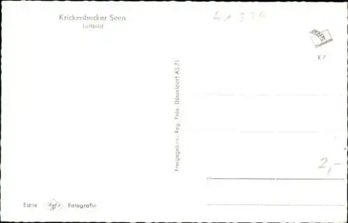 Ak Hinsbeck Nettetal am Niederrhein, Luftbild, Krickenbecker See