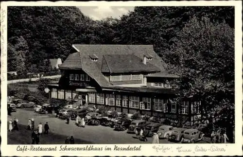 Ak Mettmann Nordrhein Westfalen, Schwarzwaldhaus, Café und Restaurant im Neandertal