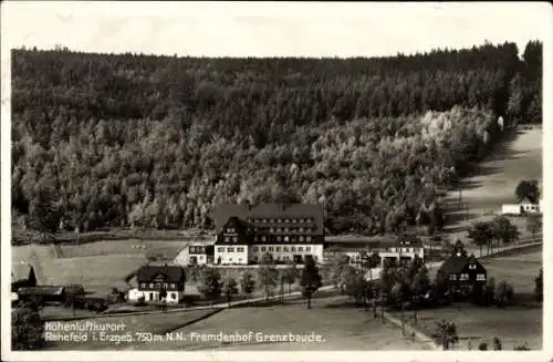 Ak Rehefeld Zaunhaus Altenberg im Erzgebirge, Fremdenhof Grenzbaude
