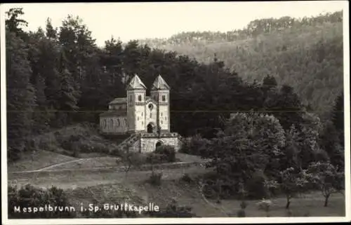 Foto Ak Mespelbrunn im Spessart Unterfranken, Gruftkapelle